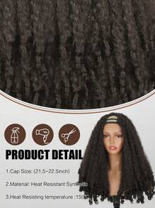 Afro Curly U Part Wig For Black Women Synthetic Kinky Straight U Part With Bouncy Curly Ends Glueless Out Clip In Synthetic Half Wigs For Black Women