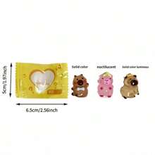 50pcs Cute Capybara Blind Bag Capybara Surprise Lucky Gift Box, Capybara Themed Surprise Independent Packaging, Suitable For Holidays Party Gifts, Birthday And Festival Gifts Party Surprise Cartoon Accessories, Birthday Gifts, Festival Party, Very Suitable For Toy Small Gifts To Give As Presents