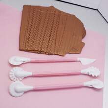 Polymer Clay Tool Wave Line Sewing Line Texture Roller Cutter Dot Stylus Pen DIY Clay Jewlery Making Tool
