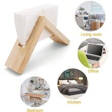 1pc/2pcs Wooden Tissue Box Holder, Triangular Wooden Napkin Holder, Desktop Tissue Dispenser, Natural Wood Color, Suitable For Restaurant, Hotel, Meeting Room, Office Desk, Can Be Used For Party And Daily Use, Also Can Be Used As Autumn Decor Storage Rack - Wood Color - View 9