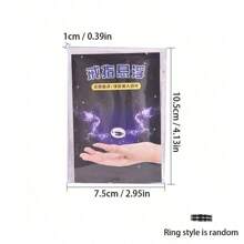 1 pieza Anillo mágico flotante - Truco de magia de cerca - Levitación mágica - Juguete - Utilería de escenario - Actuación festiva - Artículo mágico - Regalo festivo - Utensilio para actuación de fiesta