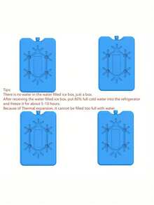 4/2/1pc Reusable Ice Pack, Suitable For Lunch Box, Ultra-Thin PP Material, Long-Lasting Cooling, Food Preservation For Outdoor Activities - Blue - View 7