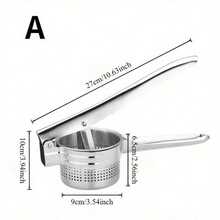 Stainless Steel Potato Presser Vegetable Juicer Masher Kitchen Cooking Tool Fruit Ricer Utensil - Multicolor - View 12