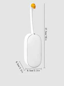 1pc Wall-Mounted Toilet Brush Set/Silicone Toilet Brush With Long Handle For Bathroom Deep Cleaning