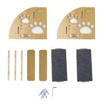 3/2-Story Pet Assistance Tools, Pet Wooden Stairs, Pet Game Tools - Multicolor - View 5