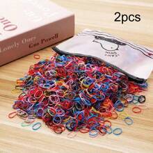 1 Pacote de Elásticos Coloridos Descartáveis na Moda, Faixas de Cabelo, Acessórios de Cabelo, Adequados para Presente de Meninas, Uso Diário, Mulheres, Acessórios de Cabelo para Festa, Acessórios de Cabelo para Vestir, Decoração Doméstica de Banheiro, Decoração de Outono, Acessórios de Cabelo de Volta às Aulas