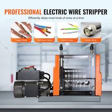 Electric Cable Stripping Tool, 0.06''-0.98'' Motorized Wire Stripper, 60W, Features Clear Depth Gauge, Includes 6 Circular & 1 Flat Channels For Efficient Copper Wire Recycling - 查看 2