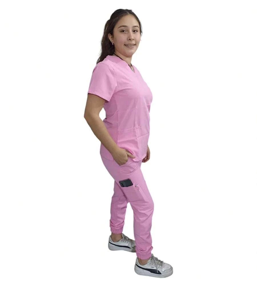 SLIM JOGGER CONJUNTO MEDICO - Rosa Pálido - Ver 1