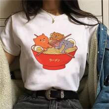 Totoros Studio Ghiblis Anime Graphic Print T Shirt Men Women Harajuku Miyazaki Hayao T Shirt Fashion Plus Size Unisex T Shirt - White - View 1