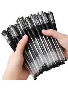 3 verschiedenfarbige Textmarker, tragbare Unterschriftenstifte, Lernbriefkugelschreiber, Büro-Kugelschreiber, sortierte Stift- und Gelspitzen, Schulmaterial, Schulanfang
