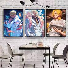 1 件海贼王山治自粘艺术海报白纸印刷海报艺术品美学艺术墙画，无框 - 彩色 - 查看 20