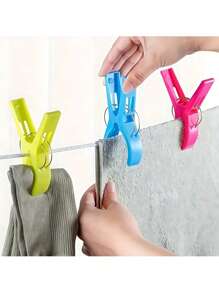 10pcs Large Beach Towel Clip, Beach Chair Clip, Plastic Clip, Cruise Beach Chair Towel Clip, Hanger, Windproof Chair Clip, And Quilt Drying Clip - Plastic Clips For Outdoor Use To Prevent Your Towels From Being Blown Away,Beachwear,Spring,Minimalist,Summer Tops