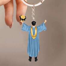 Personalized Graduation Acrylic Keychain Class Of 2025 - Multicolor - View 12