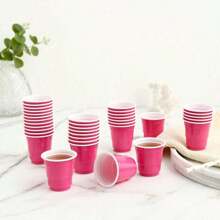10/50/100pcs 2oz Pink Shot Cups, Hot Pink Party Cups, Bachelorette Party, Birthday Party Cups, Jello Shots, Shower, Hot Pink Party Favors, Pink Party, Party Shot Glasses Mother's Day Graduation