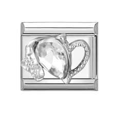 1件DIY模块化手链，包含心形、蝴蝶、月亮元素，不锈钢材质，适合作为派对礼物送给朋友/情侣，是圣诞节、新年、万圣节、情人节的理想之选。设计精美，兼具实用性和时尚感，是圣诞节和万圣节的必备单品，饰有水钻，充满圣诞气息。 - M291776 - 查看 4