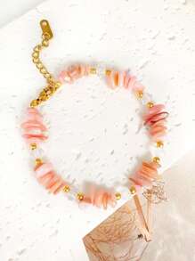 1pc Colorful Women's Natural Stone Bracelet