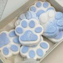 1个大号硅胶猫爪挤压玩具，高品质减压慢回弹玩具，绝佳的儿童生日/圣诞礼物，果冻猫，Taba慢回弹玩具，抗压玩具 - 彩色 - 查看 4