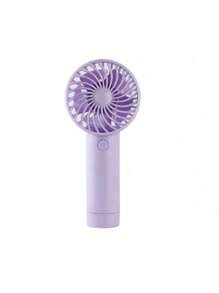 [Portable 3-Speed Handheld Fan] USB Rechargeable Mini Fan With 500mAh Battery - Safe Gentle Breeze Suitable For Makeup/Beach/Office, Compact Cooling Essential For Women Travel And Outdoor In Summer