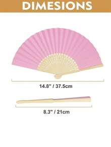1 件/5 件/10 件/20 件折扇、手持折叠纸扇、粉色纸质手扇、竹扇、粉色婚礼折扇、可折叠手扇、DIY 粉色工艺扇、老式粉色手扇、DIY 个性化折叠纸扇、便携式派对婚礼用品、手扇礼品装饰婚礼扇、手持扇 - 彩色 - 查看 3