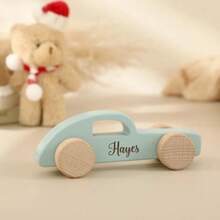 1 szt. Spersonalizowany drewniany samochodzik, mały samochodzik z napędem bezwładnościowym w stylu vintage, możliwość personalizacji imienia, drewniany samochodzik, list dla przyjaciół, krewnych, dzieci - Wielokolorowe - Zobacz 13