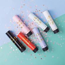 弹簧迷你五彩纸屑爆破器适用于生日派对、节日宴会、圣诞派对、乔迁庆宴、婚礼、彩色纸屑手持中心装饰爆破器 - 6種顏色規格 - 查看 4