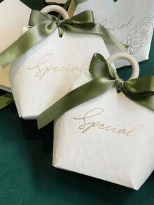 10件DIY糖果礼盒，婚礼糖果包装盒，节日礼品包装盒