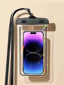 5pcs Portable Waterproof Luminous Phone Pouch, With Glow Sensitive Screen, Waterproof Diving Protective Case, Floating Phone Bag, Ideal For Summer Travel, Diving, Swimming, Beach Activities (Choose 1/2/3/5PCS) - Multicolor - View 28