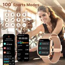 GUHUAVMI GUHUAVMI Luxury Smart Watch For Women, 1.75inch(4.45cm) HD Curved Screen With Bluetooth Call, Custom Face Dial, Information Push, Music, Multi-Sport Mode Watches, Women's Physiological Health, Sleep Monitor Fitness Tracker Bracelet, IP68 Waterproof Smartwatch For Android IOS, The Best Gift For Girlfriend, Mother, Wife Or Sisters