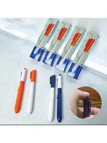 1pc/6pcs New Water Gun Pen Squirt Toy, Student Prank Creative Squirt Ball Point Pen, Water Gun Play Toy For Teenagers, Funny Prank Office And Classroom Stress Relief Small Game, Teenage Gag Prop