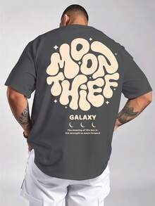 Men's Summer Short Sleeve Printed-Shirt - Black - View 11