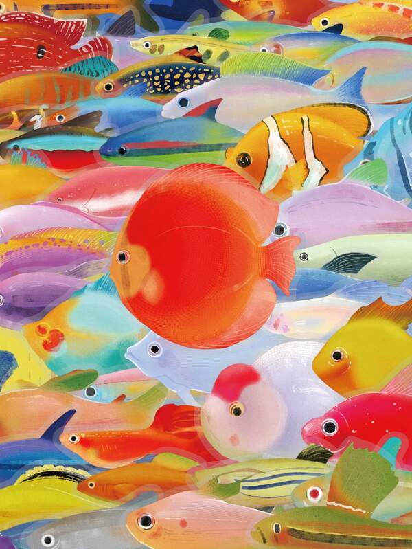 50pcs Fish Stickers Various Fish Decoration Material Stickers Birthday Gift Graduation Season Gift For Cell Phone Case Handbook Diary Bicycle Desktop Laptop Decoration Room Decor Home Decor Wall Stickers Wall Decor Personalised Stickers