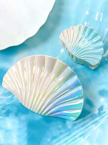 2pcs Set Elegant Ombre Color Shell Hair Clips, Women's Minimalist Fashion Hair Accessories, 2 Sizes Available, Suitable For Beach, Vacation, Mother's Day, Daily Wear, Family Gift Summer Hair Claw Claw Clips Hair Jaw Clip Hair Clamps