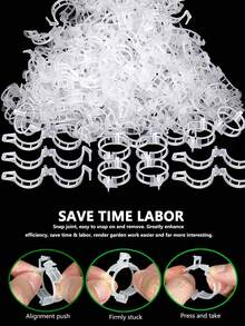 100个花园番茄夹 - 植物支撑，促进更健康、直立的生长