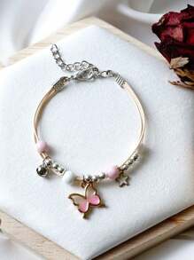Dos pulseras hermosas con forma de estrella de mar y horario de Jiayu Ceramics, una pareja de pulseras, un regalo para tu ser querido. Las pulseras se pueden extender y contraer libremente en tamaño. Son perfectas para regalar a amigos, parejas, padres o como pequeños regalos para fiestas en verano