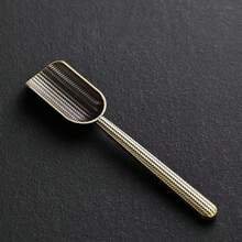 1 pieza Cuchara/Cucharón de té de aleación de bronce y cobre con carácter de fortuna y nube propicia, mango largo creativo, herramienta de elaboración de té, accesorio de juego de té Kung Fu, decoración de sala de té - Multicolor - Ver 16