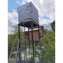 1000 Liters IBC Tank Cover Outdoor Garden Waterproof Cover IBC Rain Water Container Ton Barrel Sun Protective Foil Dust Covers - Multicolor - View 2