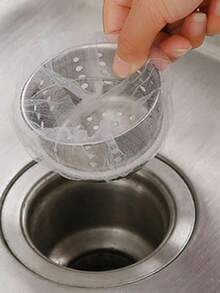 Platzsparender Edelstahl Küchenspülsieb und Einweg-Küchenspülsieb aus Feingitter - perfekt zum Filtern von Essensresten und Gemüse, Metallabflusskorb ermöglicht effizienten Wasserfluss, Gemüsesieb | Perforiertes Design | Rostfreies Sieb, Spülbeckensieb - Verschiedenfarbig - Übersicht 7