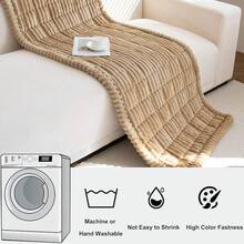 Mivnue Pet Couch Cover, Couch Covers For Dogs, Washable Dog Sofa Covers Couch Protector, Fuzzy Non Slip Couch Slipcover Pet Friendly (Brown, 27.6" X 59.1") - màu nâu - Xem 4