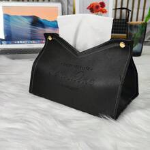 1 duże pudełko na chusteczki ze sztucznej skóry, odpowiednie do samochodu, biura i użytku na zewnątrz z dozownikiem w kształcie litery V, dekoracja na prezent na Boże Narodzenie/Halloween