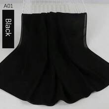 ​​透气人造丝头巾，具有防紫外线功能，适合夏季祈祷和日常佩戴，经典头巾（轻质纯色宽带盖）​​