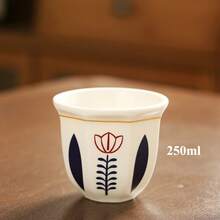 1 件中东风格陶瓷茶杯，180 毫升/250 毫升可选，适合每天喝咖啡回到学校 - 彩色 - 查看 11