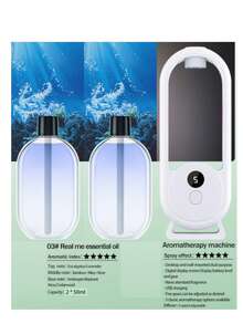 Wall-Mounted Oil Aromatherapy Machine Air Purifying Automatic Diffuser Toilet Deodorization Fragrance Humidifier Colorful Night Rechargeable Aromatic Diffuser Household Automatic Aromatherapy Machine Indoor Aromatic Essential Oil Diffuser Hotel Timed Aromatherapy Machine - Home Series - View 17