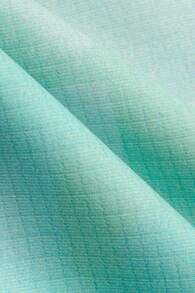 LI-NING 李宁男士短袖跑步T恤，2025新款，跑步系列。吸湿排汗透气，夏季针织运动服。ATSV091 - 白/螢光黃綠/竹翠綠滿底印 - 查看 10