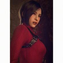 1 pièce Affiches artistiques murales avec cadre en option Résident Evil 4 Remake Ace Agent Leon et Wong Imprimé HD Rétro Œuvre murale, Convient pour le salon, la chambre de garçon, décoration de la maison canevas Pop-Up.