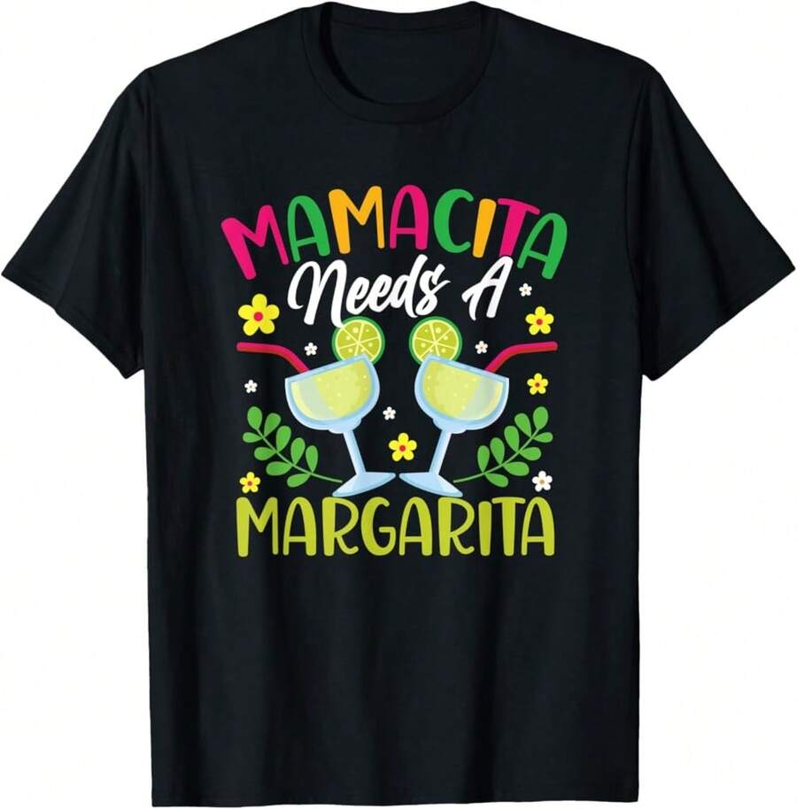 Cinco De Mayo Nacho Average Maita Margarita T-Shirt?ET Gifts For Wife - Black - View 1