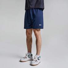 Under Armour 2026 夏季新款男女通用足球训练运动健身透气短裤 - 藏蓝色 - 查看 4