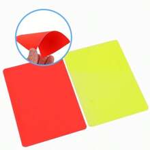 1 Set/3 Sets Of Red & Yellow Football Referee Tools: Red Card + Yellow Card, Outdoor Soccer Professional Referee Tool Kit With Paper, Pen And Leather Case