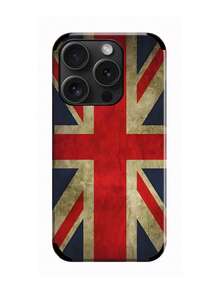 1 Ốp lưng điện thoại bằng da mềm in hình quốc kỳ Mỹ/Anh cổ điển, thiết kế sọc sáng tạo, ốp lưng bảo vệ chống bụi tương thích với Apple 17 Pro Max/16 Pro Max/12pro/13/14plus/15promax/16promax11//13Pro, quà tặng ngày lễ - Gỗ đỏ - Xem 32