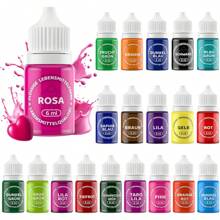 Set de cuisine 20 couleurs, pigments de décoration de cuisson - pigments de cuisine liquides DIY pour la décoration de gâteaux, les biscuits de Pâques, les œufs de Pâques et autres artisanats, parfait pour les cadeaux de la fête des mères