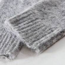 Autumn/Winter Bow Embroidered Wool Cardigan Sweater Jacket, Suitable For Daily Wear, Outdoor, And Dates